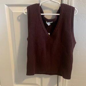 Brown sweater vest from pac sun